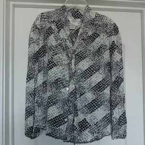 Snakeskin print blouse